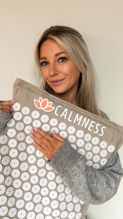 Anne van de Kerkhof is a happy customer using the Calmness Eco Acupressure Mat